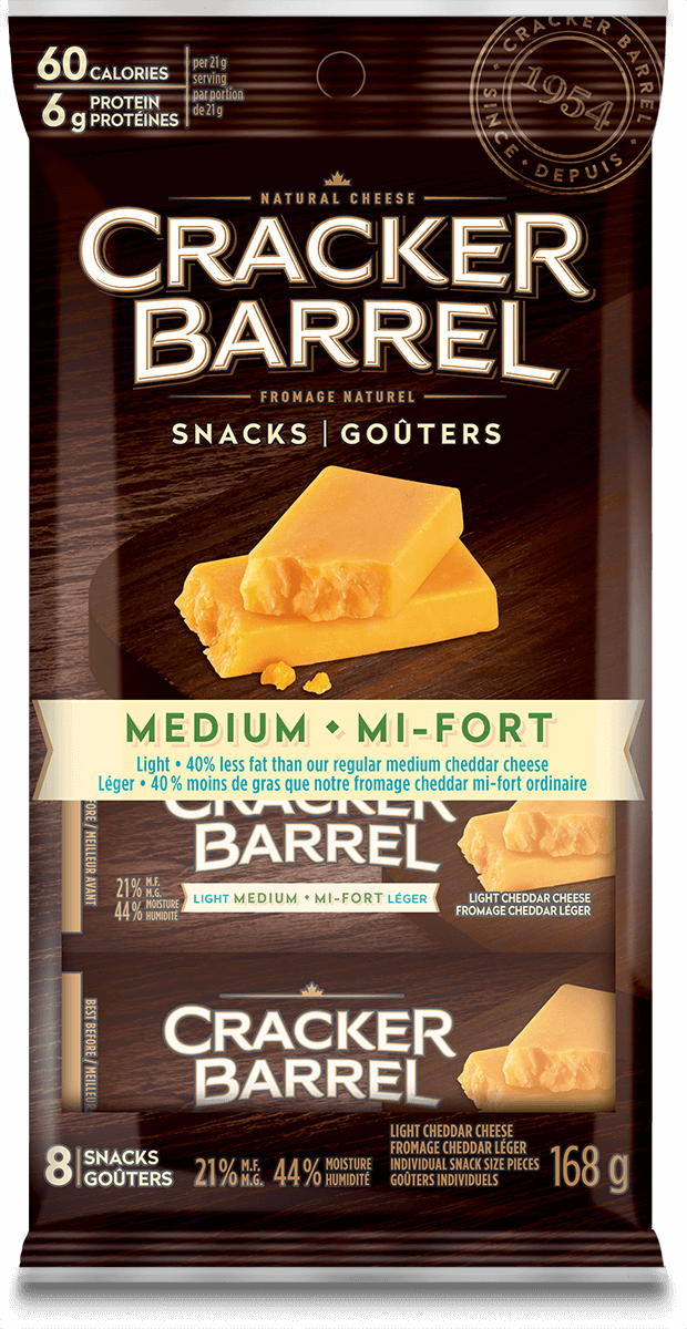 Cracker Barrel Snack - Medium Light - 8 Snacks - 168 g