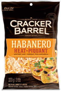 Cracker Barrel Shredded Cheese - Habanero Heat - 320 g